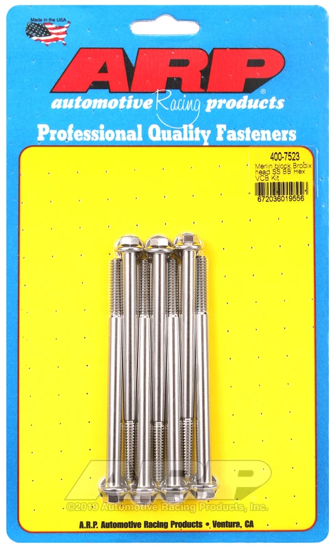 ARP Merlin Block Brodix Head BB Hex Ventildeckelschrauben-Kit