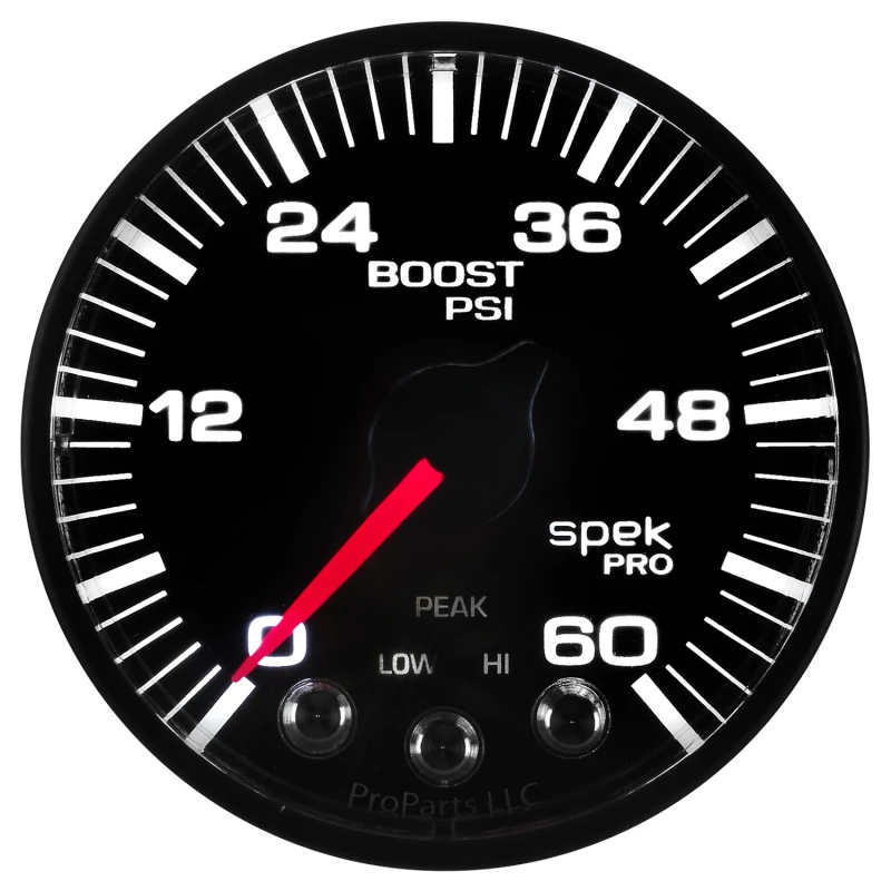 Autometer Spek-Pro 52.4mm 0-60 PSI Digital Stepper Motor Boost Gauge