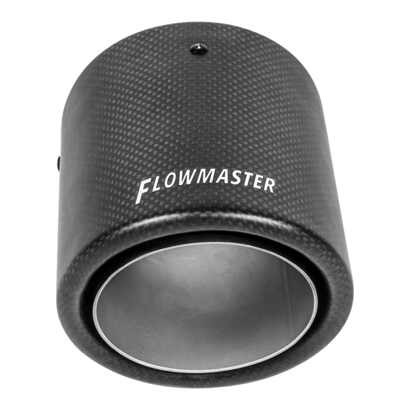 Flowmaster SS Tip 2.50in.IN X 4in.OD Carbon Fiber Weld