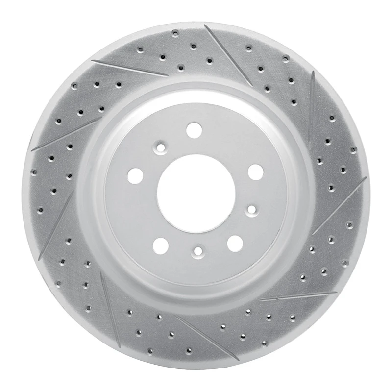 DFC 06-16 Buick Allure Front Right Drilled & Slotted Geoperformance Rotor