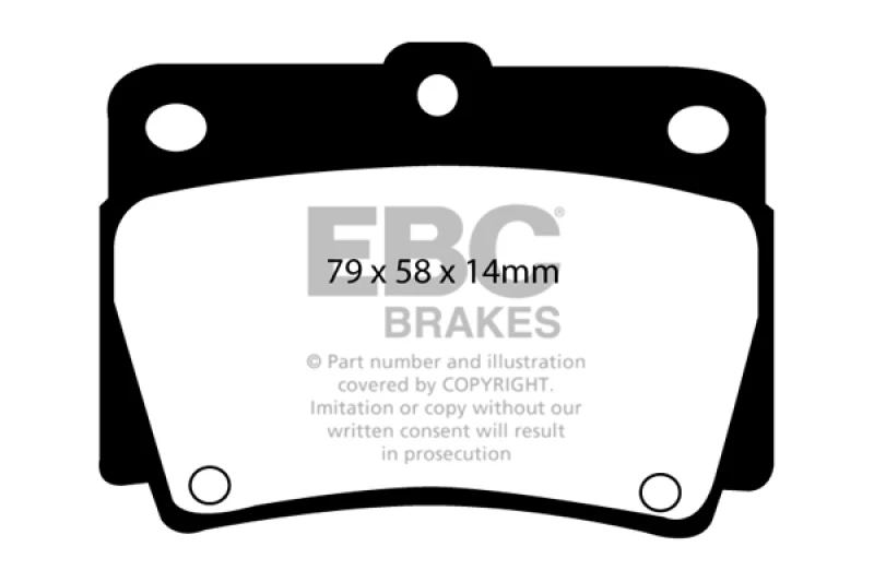 EBC 2.4 Ultimax2 Rear Brake Pads for 97-00 Mitsubishi Montero Sport