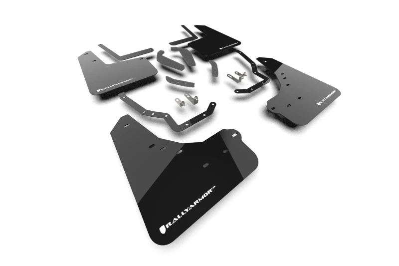 Rally Armor 2025+ Toyota 4Runner Black UR Mud Flap with White Logo