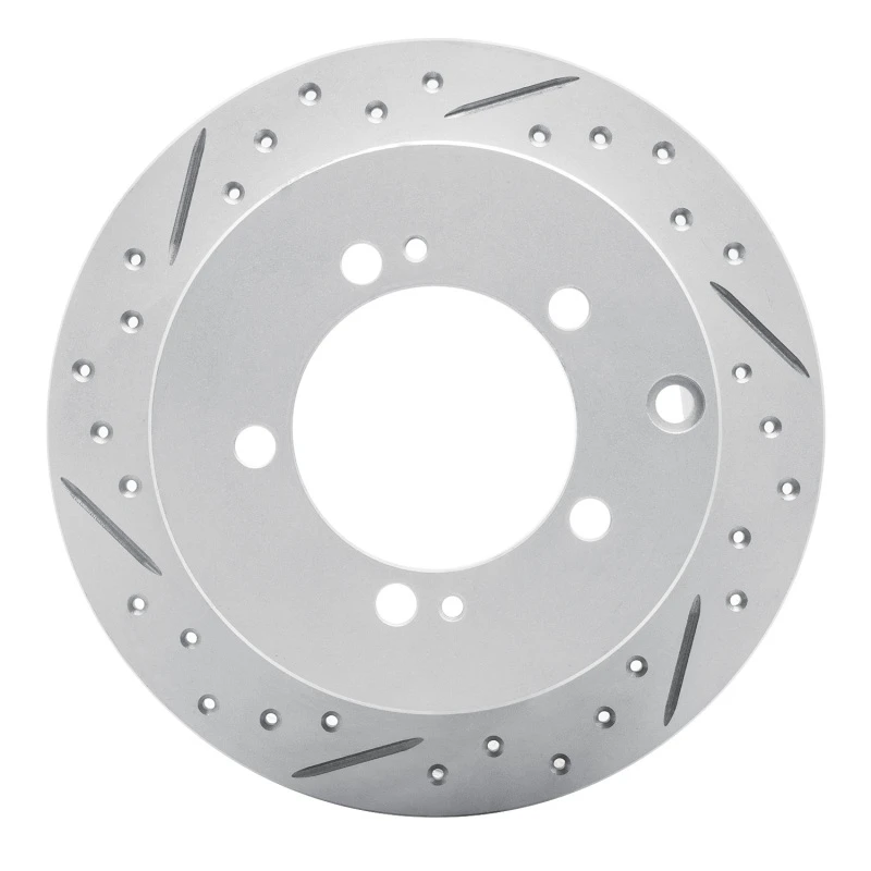DFC 94-07 Chrysler Sebring Rear Left Drilled & Slotted Geoperformance Rotor