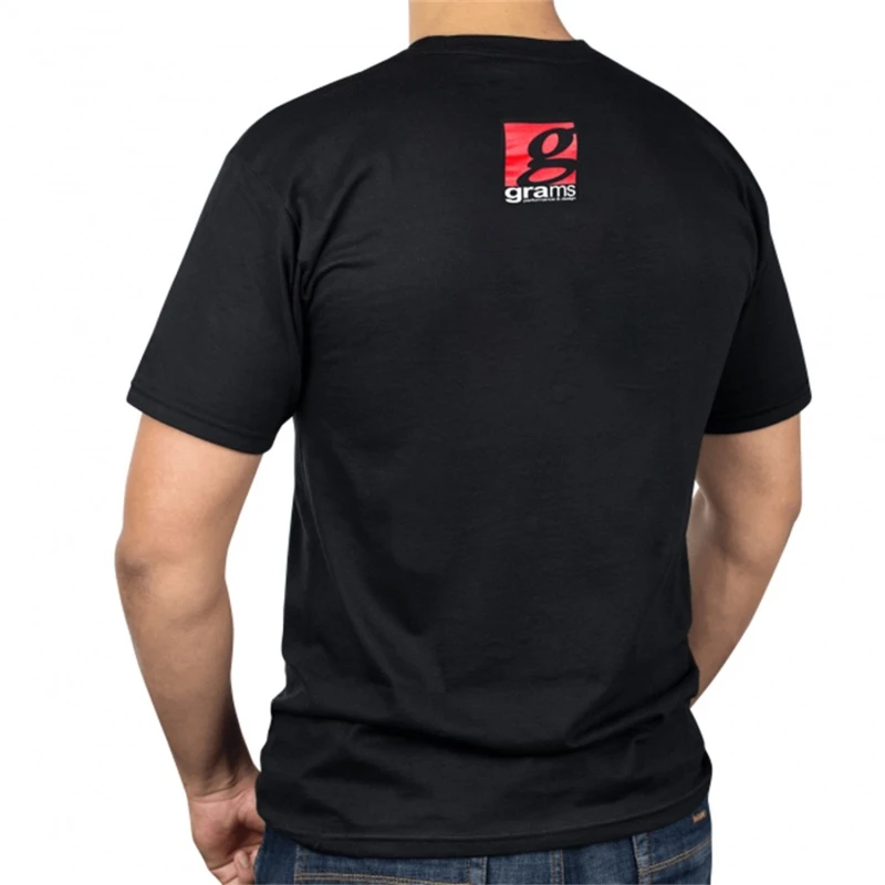 Grams Performance und Design Logo Schwarzes T-Shirt - XXL