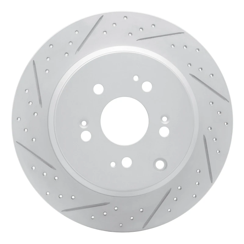 DFC 07-17 Acura ZDX Rear Left Drilled & Slotted Geoperformance Rotor