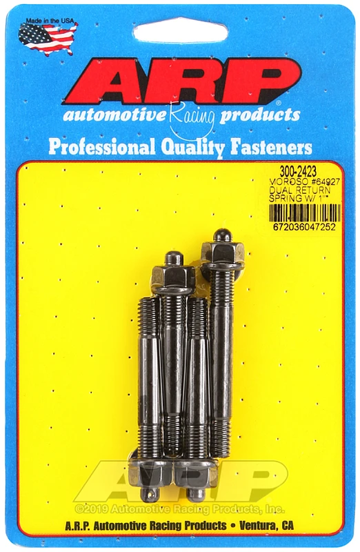 ARP Moroso 64927 Doppelte Rückkehrfeder mit 1-Zoll-Abstandshalter Pro Series Carb Stud Kit