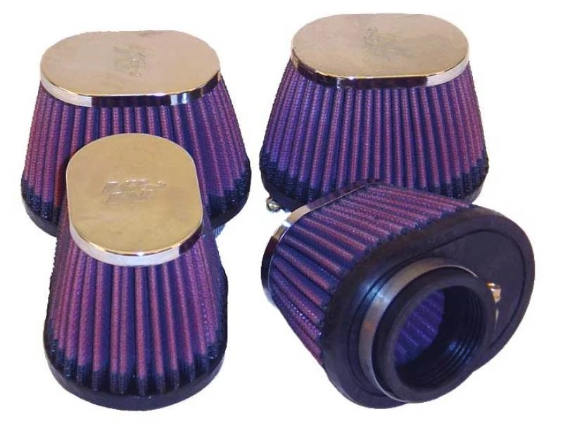 K&N Universaler Chrom-Filter 1,75 Zoll Flansch-ID / 4 Zoll Länge x 2,875 Zoll Breite Basis / 2,75 Zoll Höhe
