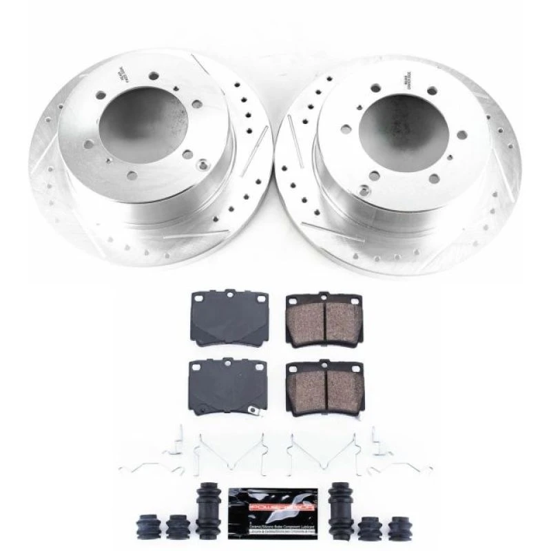 Power Stop Rear Z23 Evolution Sport Brake Kit for 97-04 Mitsubishi Montero Sport