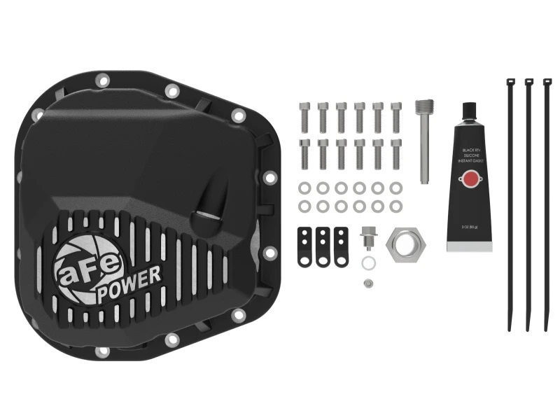 aFe 97-23 Ford F-150 Pro Series Rear Differential Cover Black w/ Machined Fins