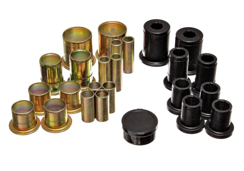 Energy Suspension 73-74 Camaro / 73 GrandAm/GrandPrix Schwarzes Kontrollarm-Buchsen-Set - Komplett-Set