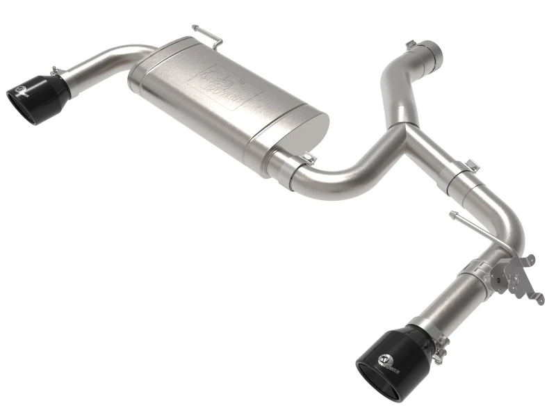 aFe MACHForce XP Auspuff Axle-Back 15-21 BMW X1 2.0L (t) (SS mit schwarzen Endrohren)