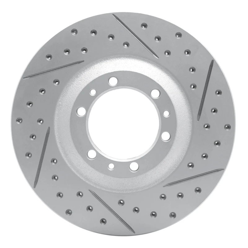 DFC 92-02 Acura SLX Front Right Drilled & Slotted Geoperformance Rotor