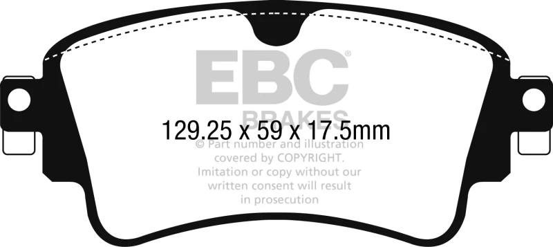 ebc_DP42254R-679320d1d3f62 EBC 2018+ Audi A4 Allroad Quattro 2.0L Turbo Ultimax2 Rear Brake Pads