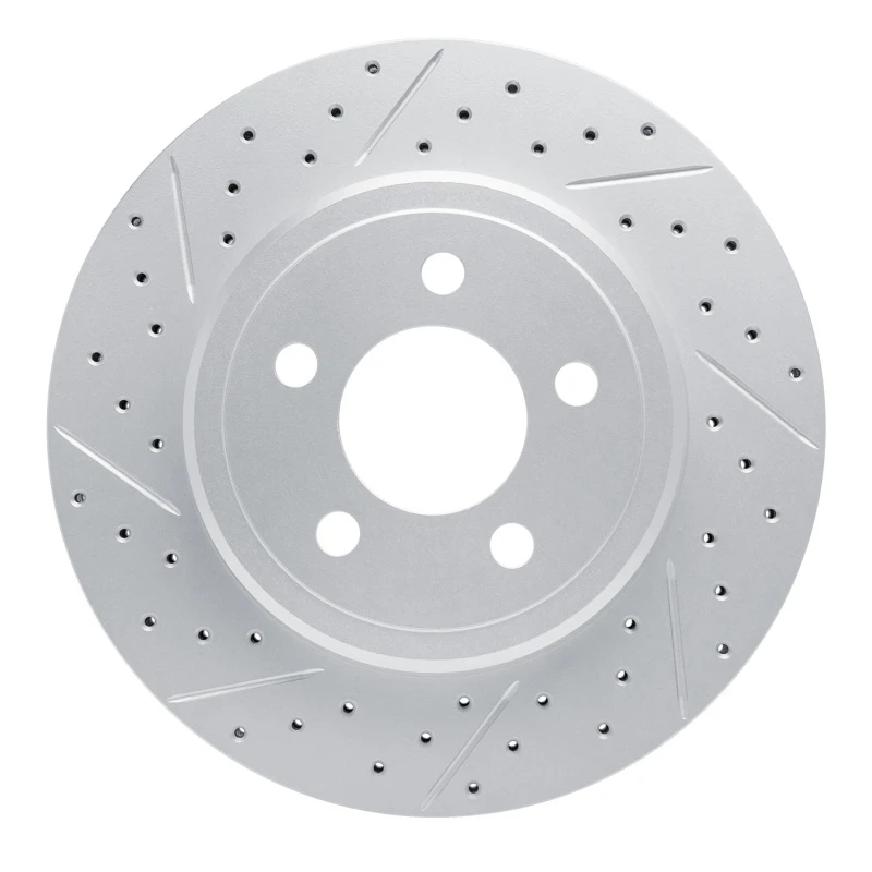 DFC 05-23 Chrysler 300 Rear Left Drilled & Slotted Geoperformance Rotor