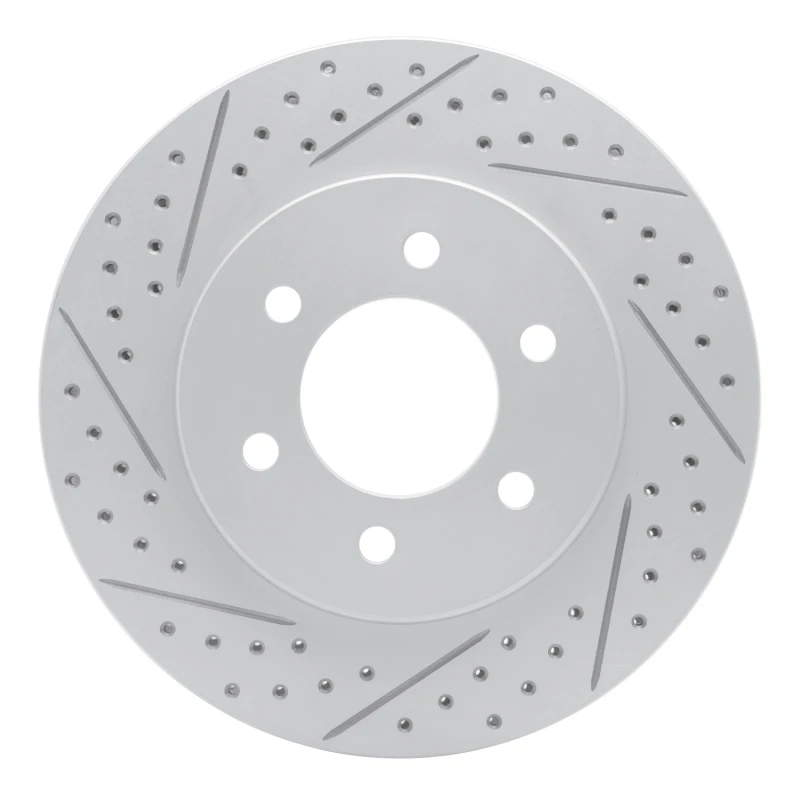 DFC 02-06 Ford Expedition Front Left Drilled & Slotted Geoperformance Rotor
