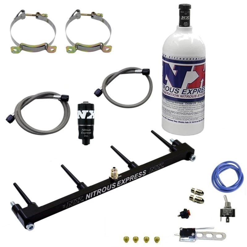 Nitrous Express Billet Spray Bar Nitrous Kit für ZX-14 mit 1lb Flasche