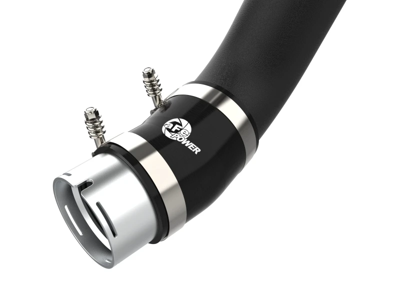 aFe 2024 GM Diesel Trucks V8 6,6L L5P BladeRunner 3,5-Zoll-Aluminium-Kaltluftrohr - Schwarz