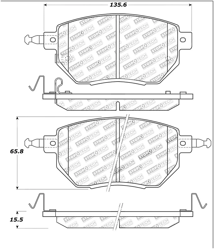 stoptech_308.09690-6794f23b1f3ef StopTech Street Touring 03-11/05 Infiniti / 05-06 Nissan Front Brake Pads