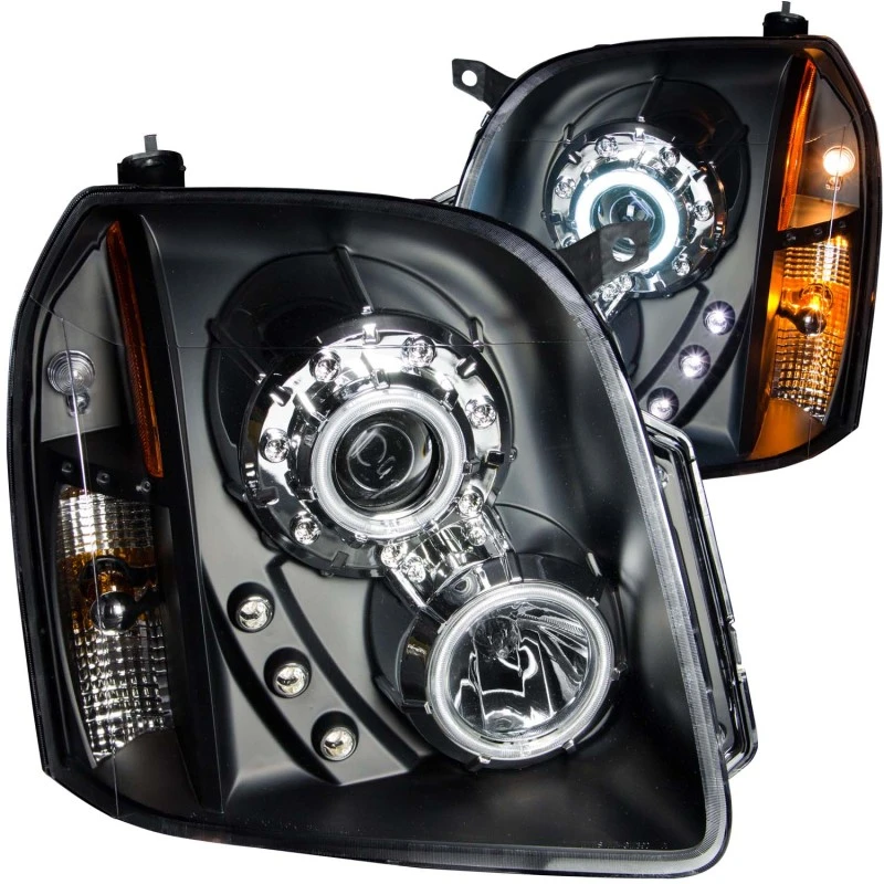 ANZO 2007-2014 Gmc Yukon Projektorscheinwerfer mit Halo Schwarz (CCFL)