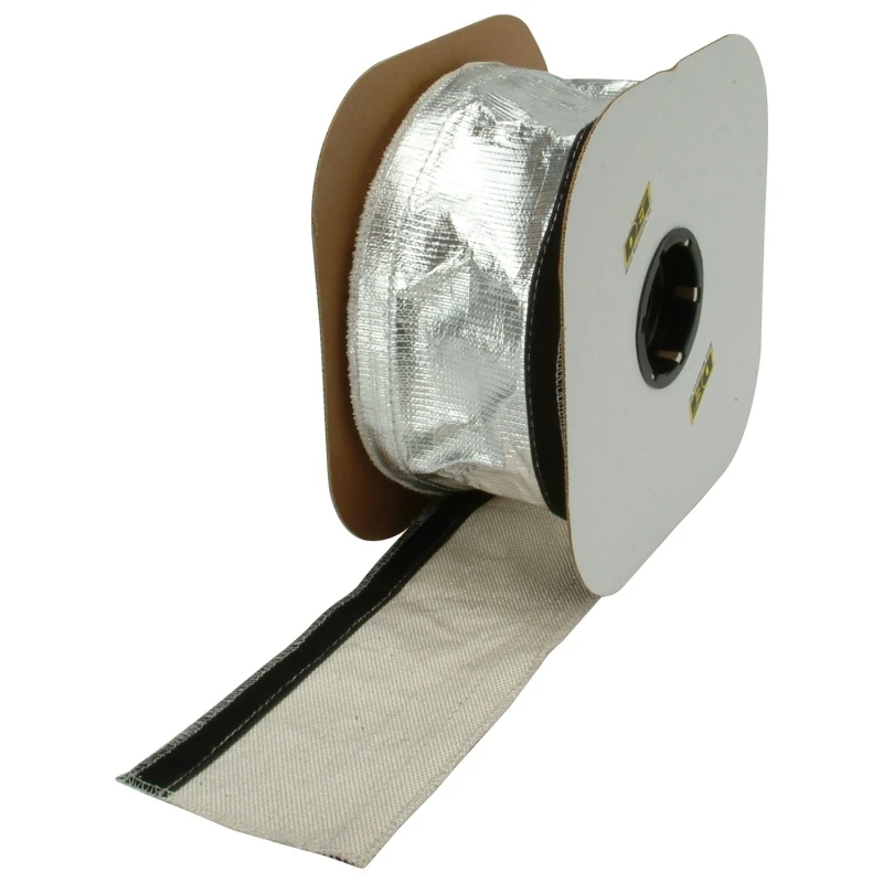 DEI Hitzeschutz 2-1/2in x 50ft Spule - Aluminiertes Schlauch-Haken und Schleifenrand