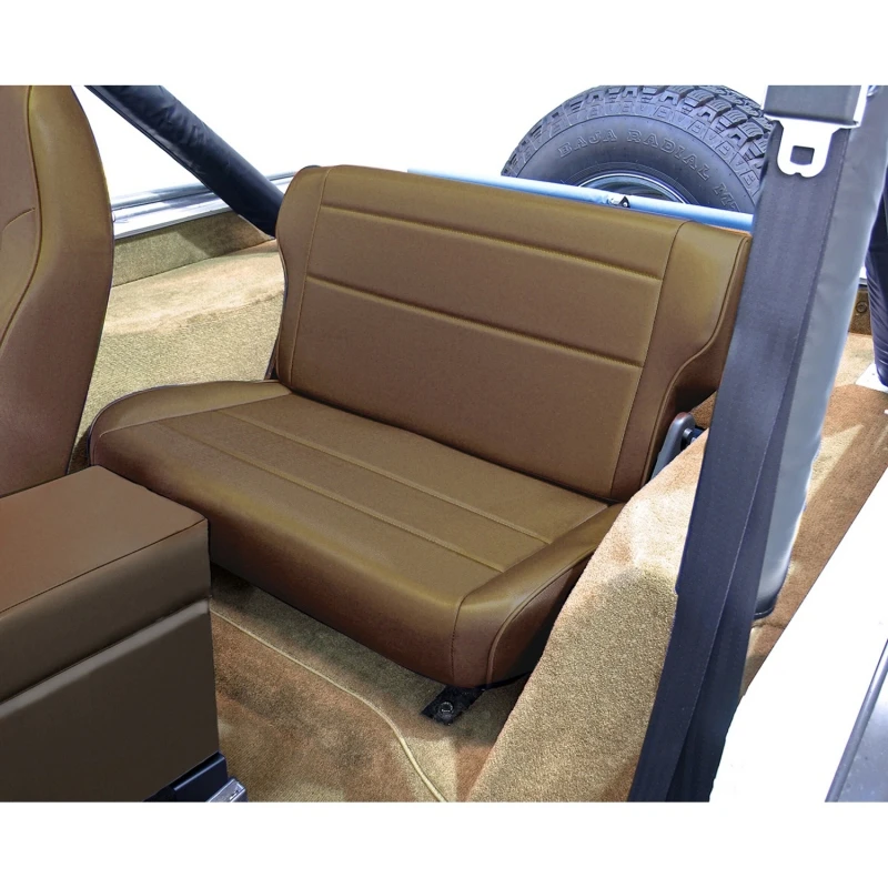 Rugged Ridge Klapp- und Umklapp-Rücksitz Nussbaum 76-95 Jeep CJ / Jeep Wrangler