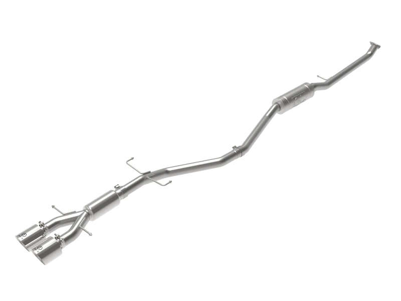 aFe Takeda 2,5 Zoll 304SS Kat-Back Abgasanlage mit polierten Endrohren 17-20 Honda Civic Si Limousine I4 1,5L