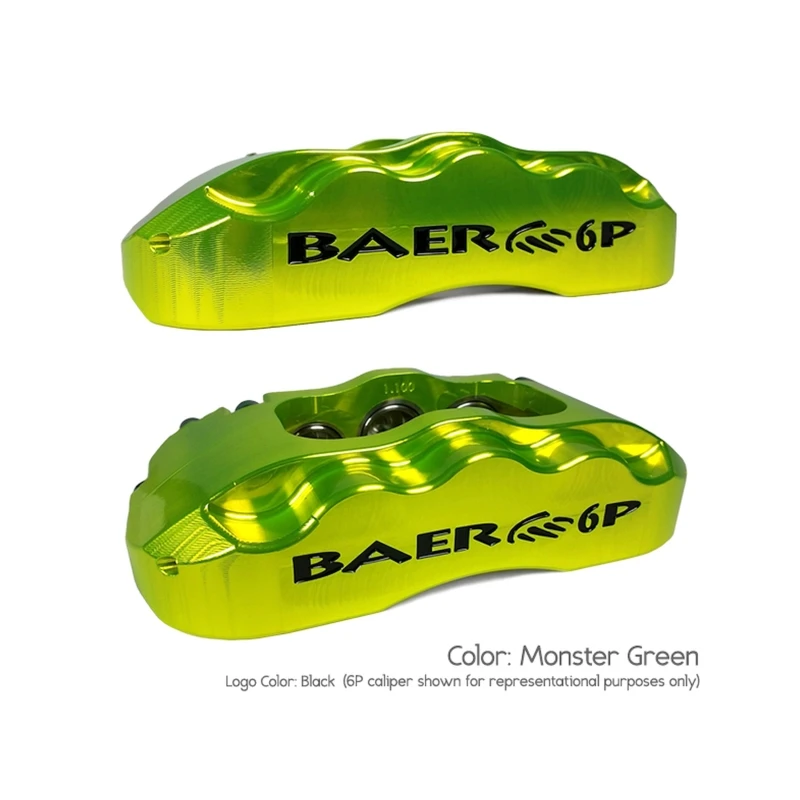 Baer Brakes 88-98 Chevrolet C1500 STD Studs 13in Track4 Front SDZ Brake Kit - Monster Green