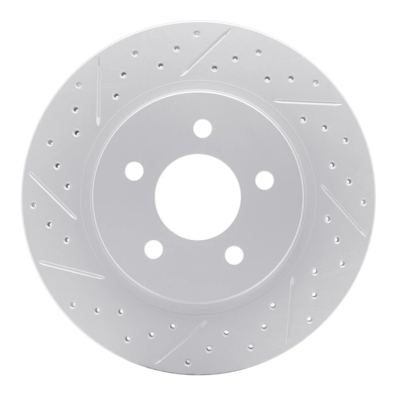 DFC 05-14 Ford Mustang Rear Left Drilled & Slotted Geoperformance Rotor