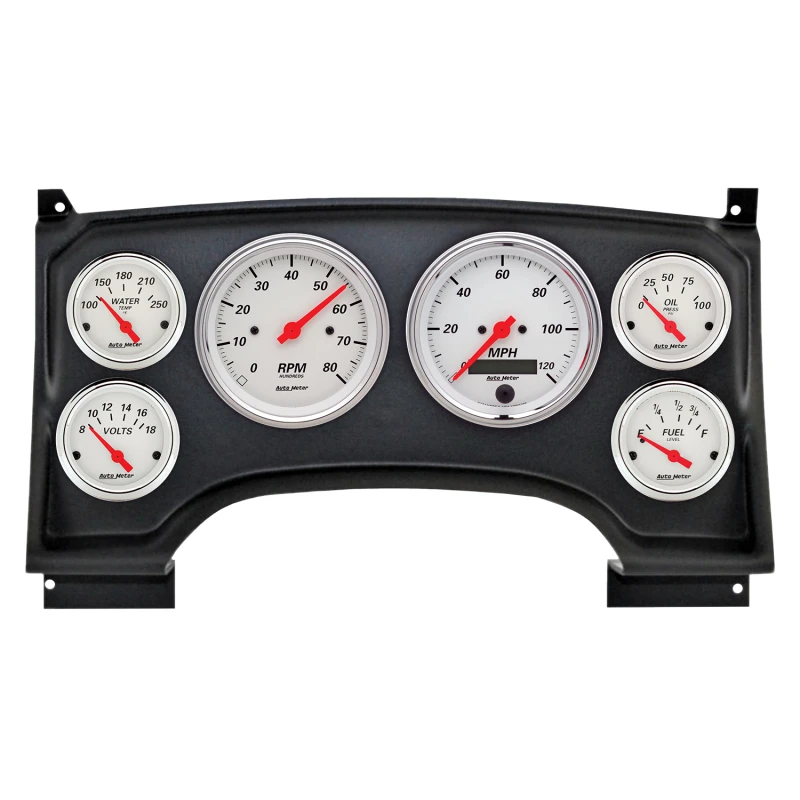 Autometer Arctic White Direct Fit Dash Kit 94-97 Chevy S10 Truck (2 x 3-3/8in. / 4 x 2-1/16in.)