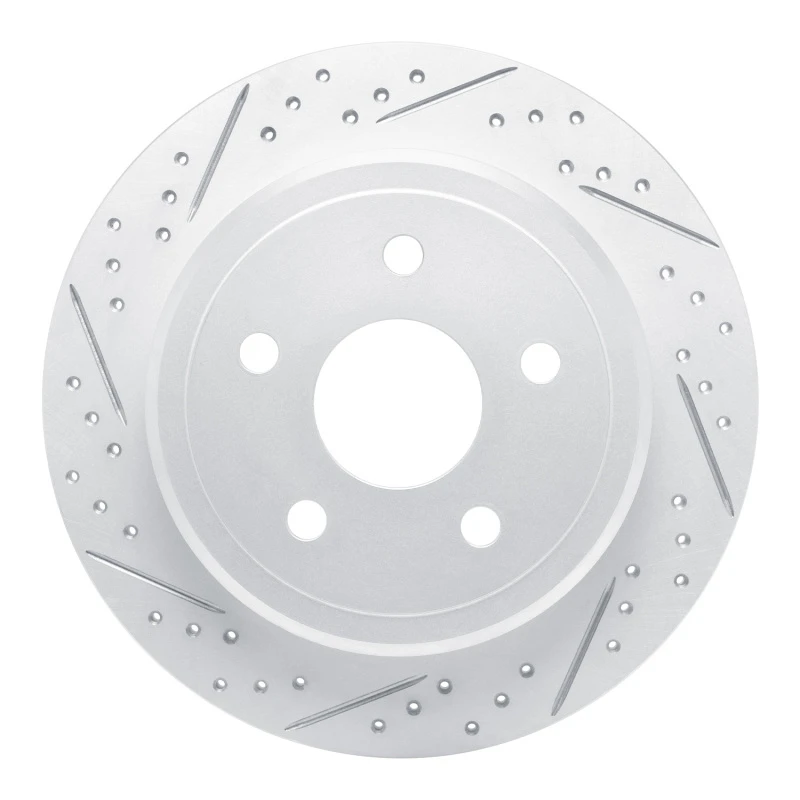 DFC 05-10 Jeep Grand Cherokee Rear Left Drilled & Slotted Geoperformance Rotor