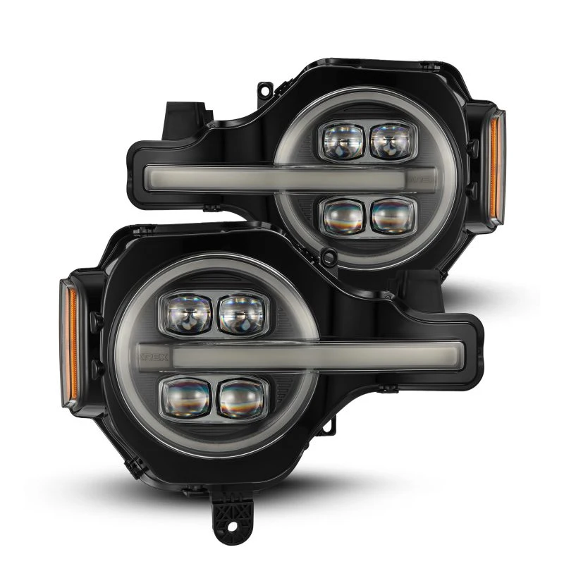 AlphaRex 21-23 Ford Bronco NOVA LED-Projektorscheinwerfer Schwarz