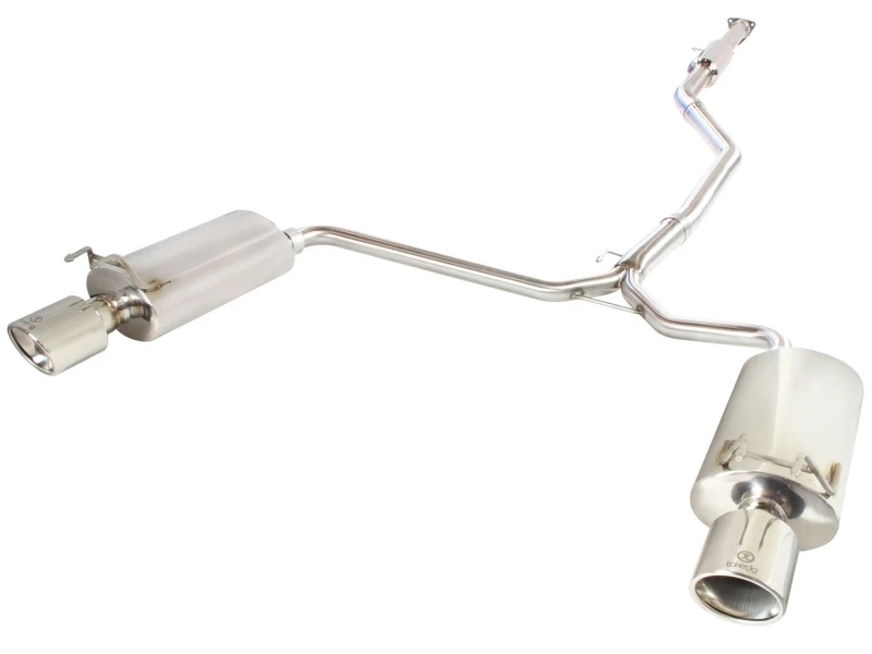 aFe Takeda Auspuff 304SS Dual Cat-Back mit polierten Endrohren 13-17 Honda Accord LX/EX/EX-L Limousine L4 2.4L