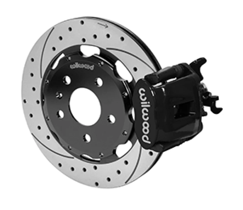 Wilwood 03-08 Audi A4 Bremse-Kombination Parkbremse hinten 12,19 Rotor - Schwarz