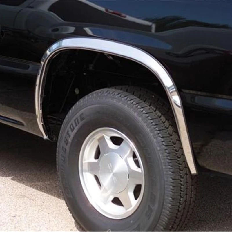 Putco 88-98 Chevrolet CK / Silverado (Incl Sportside) - Halb ohne Flares Edelstahl Fender Trim