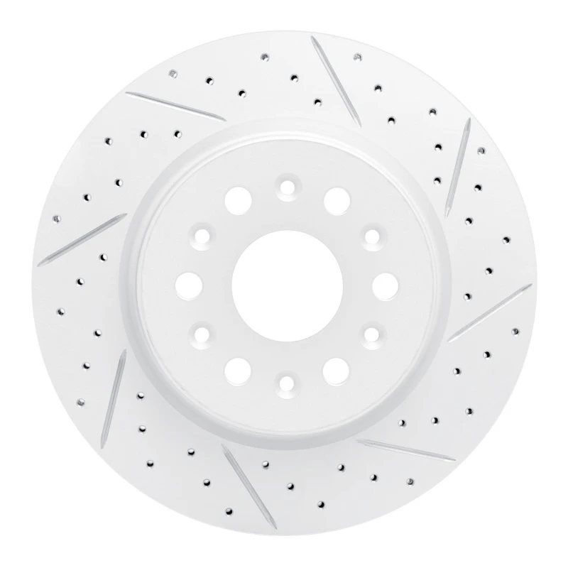 DFC 17-26 Buick Enclave Rear Right Drilled & Slotted Geoperformance Rotor