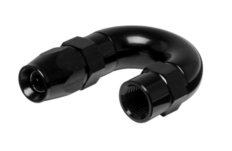 Vibrant -3AN 180 Degree High Flow Hose End Fitting for PTFE Lined Hose - Aluminum