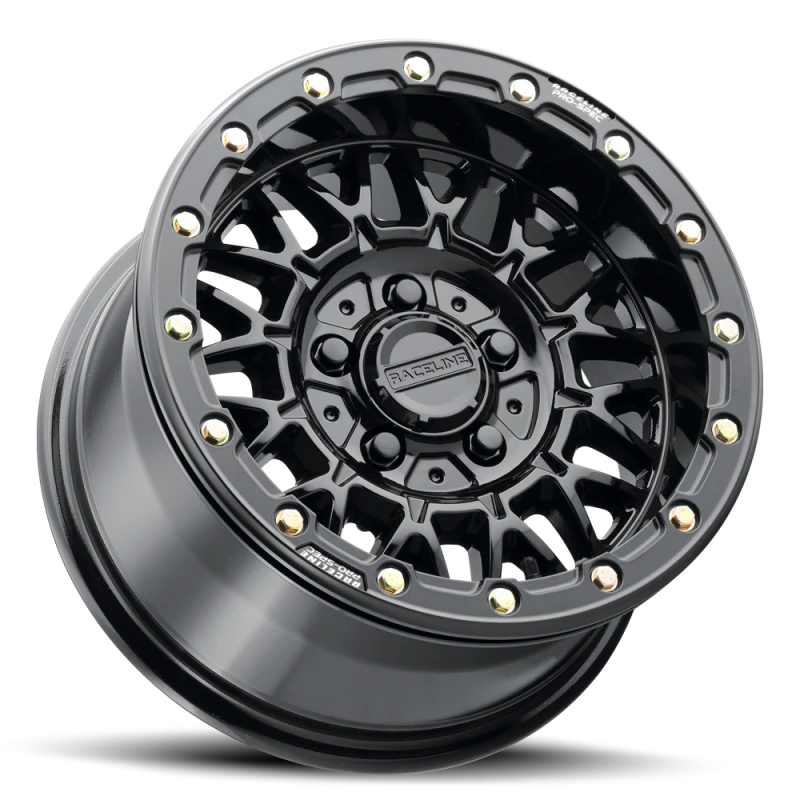 Raceline A15 Omega 15x10in / 6x139.7 BP / 25mm Offset / 78.1mm Bore - Gloss Black
