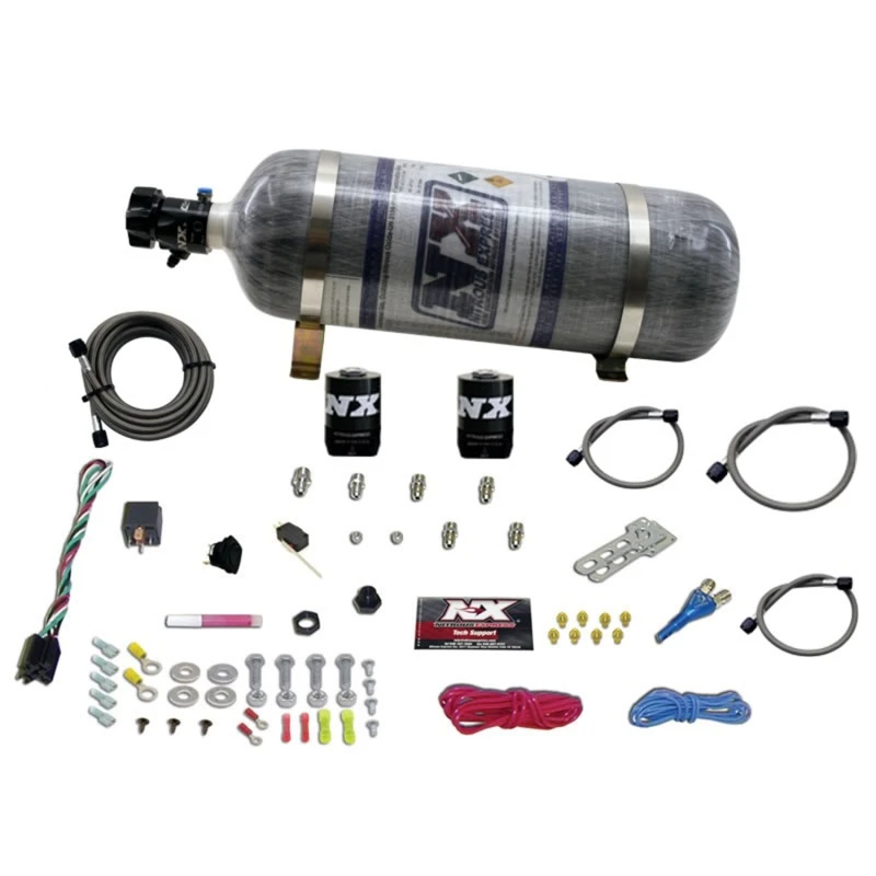 Nitrous Express GM EFI Renn Einzeldüse Nitrous Kit (100-250PS) mit Komposit-Flasche