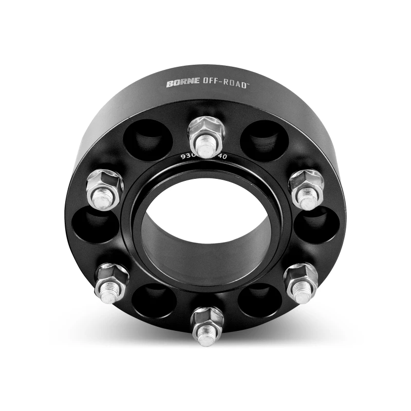 Borne Off Road Wheel Spacers - 6x139.7 - 77.8 CB - 38.1mm - Black