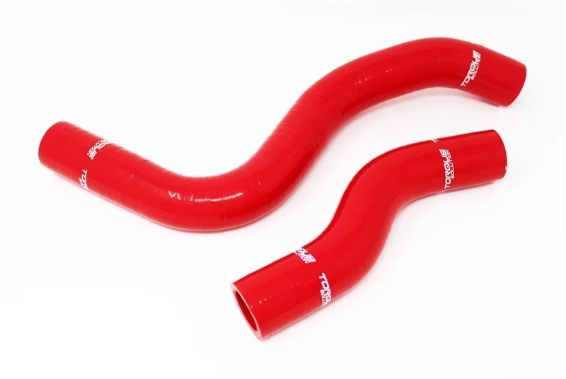 Torque Solution Silikon Wasserkühlerschlauch-Kit (Rot) für 2017+ Honda Civic Type-R