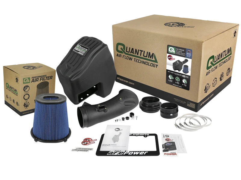 aFe Quantum Pro 5R Kaltluft-Ansaugsystem 11-16 Ford Powerstroke V8-6.7L - Geölt