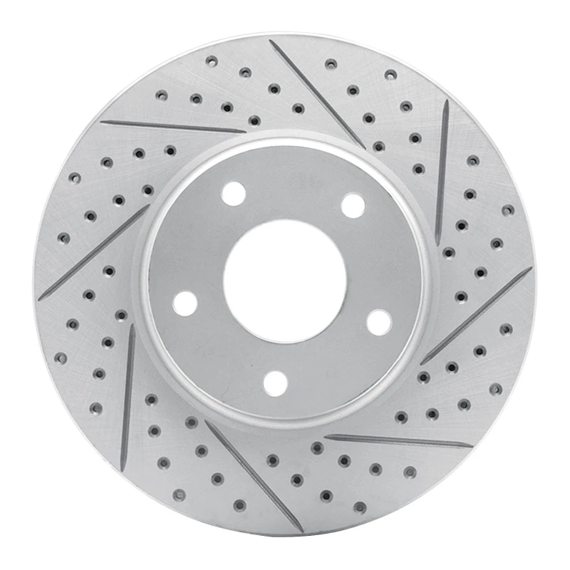 DFC 02-17 Infiniti M45 Front Right Drilled & Slotted Geoperformance Rotor