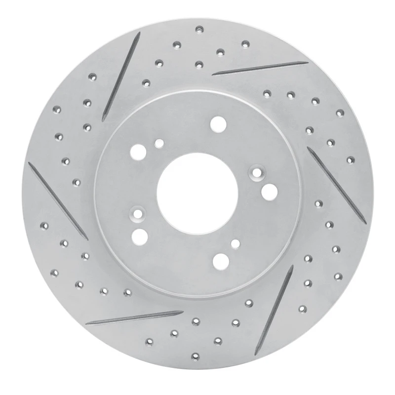 DFC 91-96 Acura Nsx Rear Left Drilled & Slotted Geoperformance Rotor