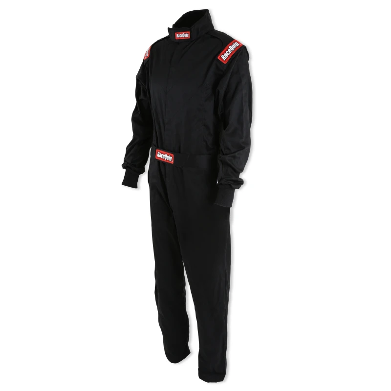 RaceQuip Black Chevron-1 Suit - SFI-1 3XL