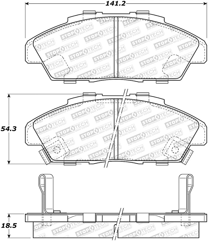 StopTech Street Brake Pads