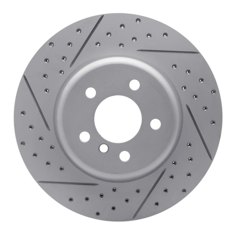 DFC 10-19 BMW 640I Xdrive Gran Coupe Rear Left Drilled & Slotted Geoperformance Rotor