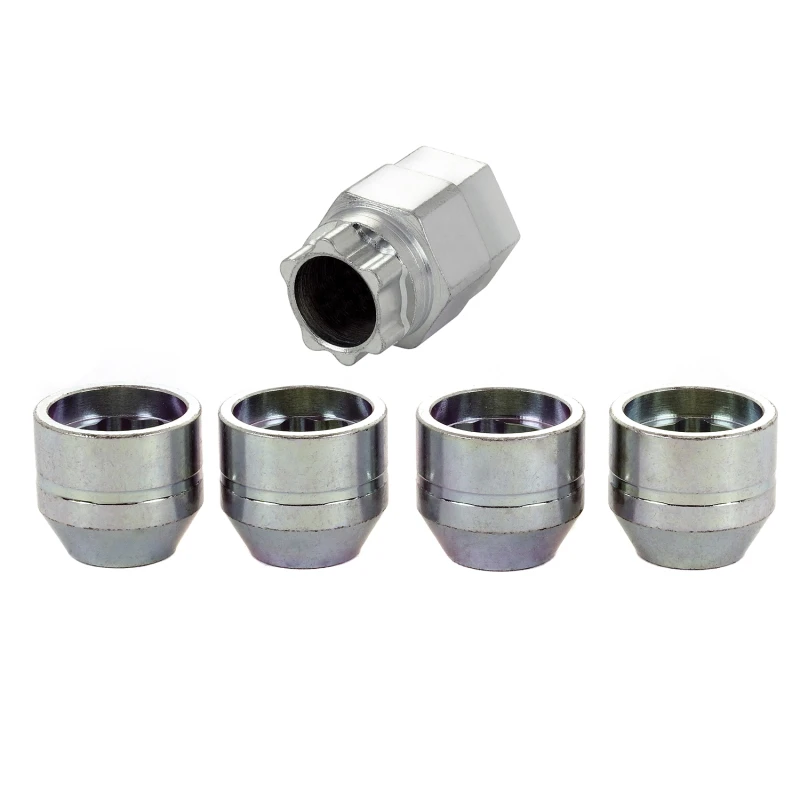 McGard Radverschluss Mutter Set - 4 Stück (Unter Hubkappe / Kegelsitz) M12X1,75 / 19mm & 21mm Sechskant / 20,4mm L