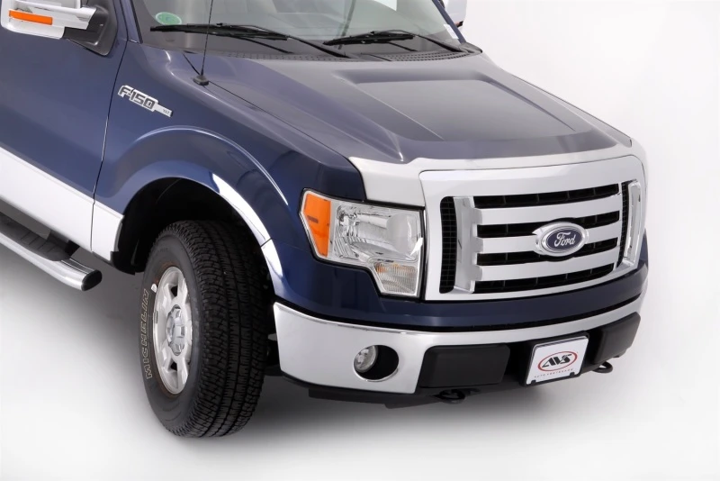 AVS 09-14 Ford F-150 (Exkl. Raptor) Aeroskin Low Profile Hauben Schutz - Chrom