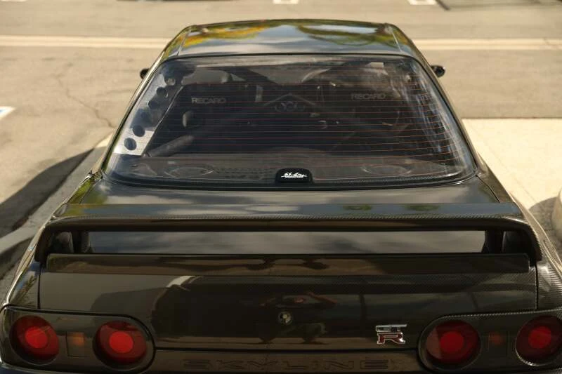 GReddy Garage Heckscheibenwischer-Entfernungsplatte für 1989–1994 Nissan Skyline GT-R R32