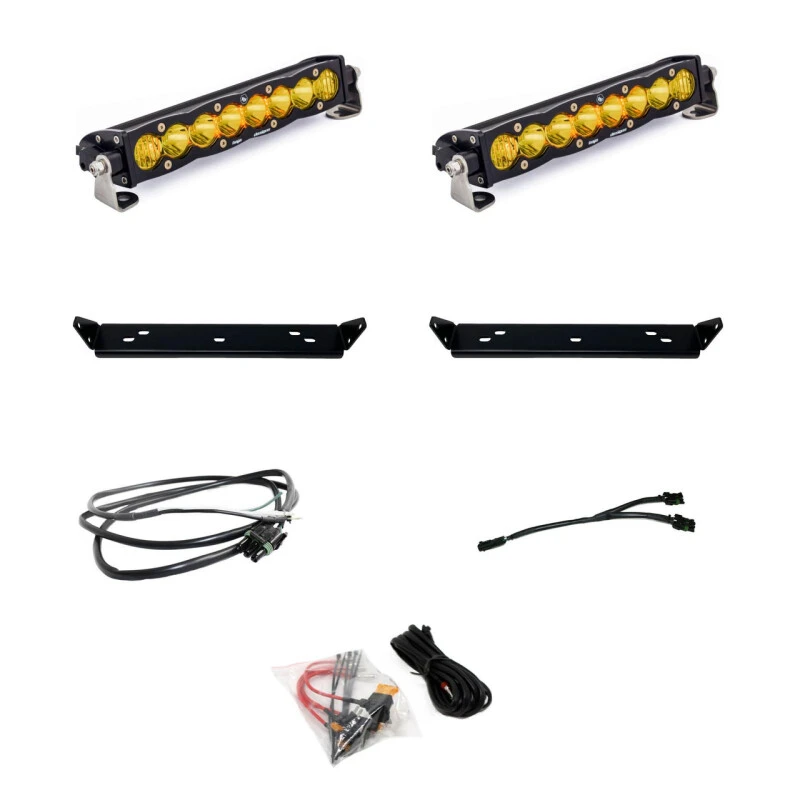 Baja Designs S8 Behind Grill Kit - 10in. Amber D/C für 2021+ Ford F-150 Raptor